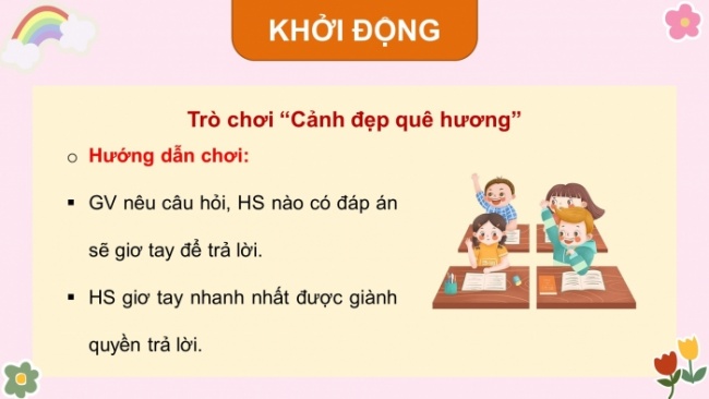 Soạn giáo án điện tử HĐTN 4 CTST bản 2 Tuần 29: HĐGDTCĐ - Cảnh quan thiên nhiên ở địa phương