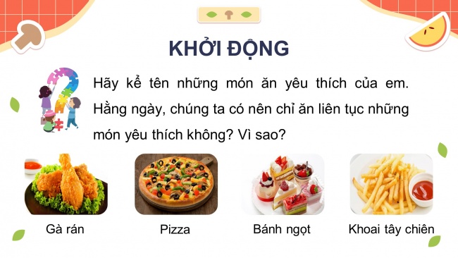 Soạn giáo án điện tử khoa học 4 KNTT Bài 24: Chế độ ăn uống cân bằng