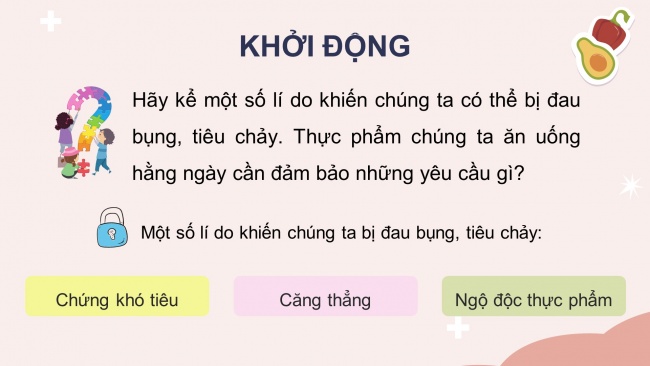 Soạn giáo án điện tử khoa học 4 KNTT Bài 26: Thực phẩm an toàn