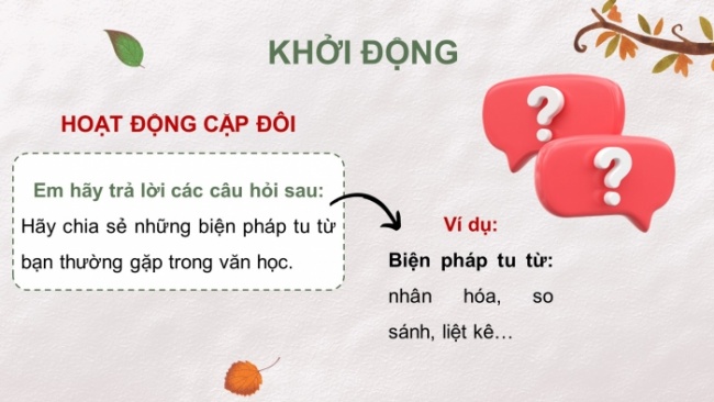 Soạn giáo án điện tử ngữ văn 11 CTST Bài 7 TH tiếng Việt: Biện pháp tu từ đối