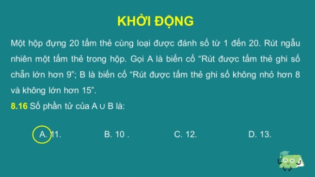 Soạn giáo án điện tử toán 11 KNTT: Bài tập cuối chương 8