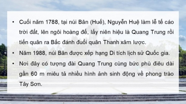 Soạn giáo án điện tử Lịch sử 8 CD Bài 7: Phong trào Tây Sơn thế kỉ XVIII (Phần 1)