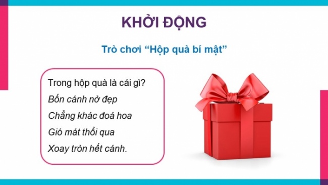 Soạn giáo án điện tử công nghệ 4 cánh diều Bài 12: Làm chong chóng