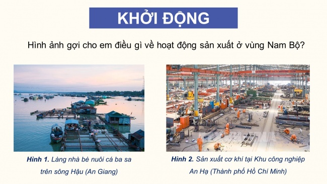 Soạn giáo án điện tử lịch sử và địa lí 4 CTST Bài 24: Dân cư và hoạt động sản xuất ở vùng Nam Bộ