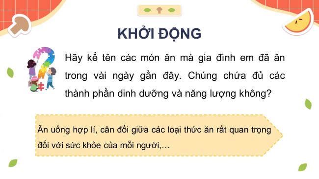 Soạn giáo án điện tử khoa học 4 CTST Bài 25: Ăn, uống khoa học để cơ thể khỏe mạnh