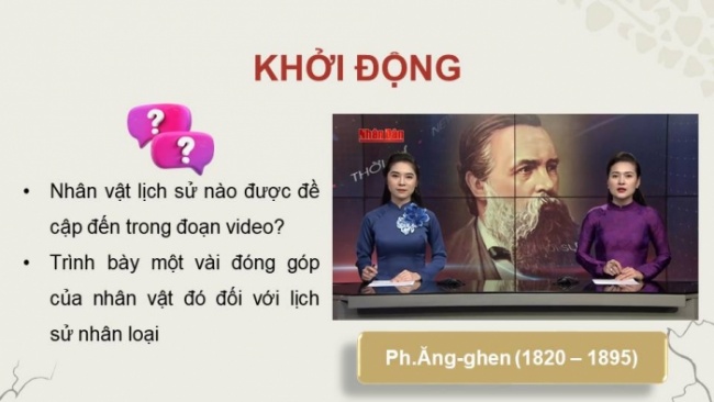 Soạn giáo án điện tử Lịch sử 8 CD Bài 10: Phong trào công nhận và sự ra đời của chủ nghĩa Mác (Phần 1)