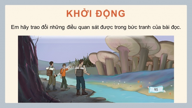 Soạn giáo án điện tử tiếng việt 4 CTST CĐ 7 Bài 5 Đọc: Biển và rừng cây dưới lòng đất