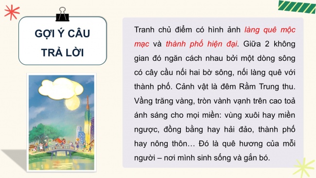 Soạn giáo án điện tử tiếng việt 4 KNTT Bài 17 Đọc: Cây đa quê hương