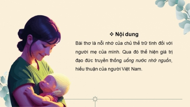 Soạn giáo án điện tử Ngữ văn 8 CD Bài 9 Đọc 3: Nắng mới, áo đỏ và nét cười đen nhánh (Về bài thơ 