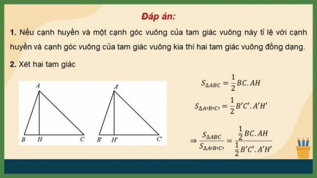 Soạn giáo án điện tử Toán 8 CD Chương 8 Bài 10: Hình đồng dạng trong thực tiễn