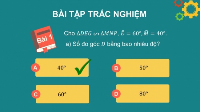 Soạn giáo án điện tử Toán 8 CD: Bài tập cuối chương 8