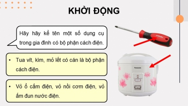 Soạn giáo án điện tử Công nghệ 8 CD Bài 11: Dụng cụ bảo vệ an toàn điện và cách sơ cứu người bị tai nạn điện