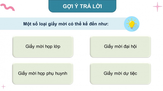 Soạn giáo án điện tử tiếng việt 4 KNTT Bài 30 Viết: Viết giấy mời