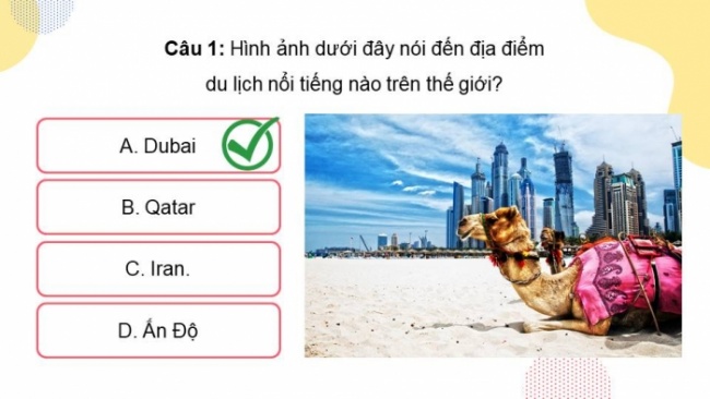 Soạn giáo án điện tử địa lí 11 KNTT Bài 16: Kinh tế khu vực Tây Nam Á (P1)