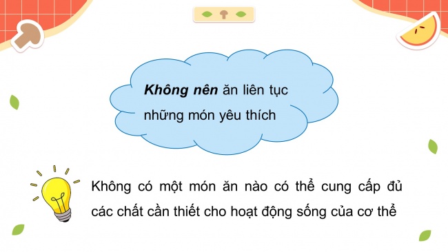 Soạn giáo án điện tử khoa học 4 KNTT Bài 24: Chế độ ăn uống cân bằng