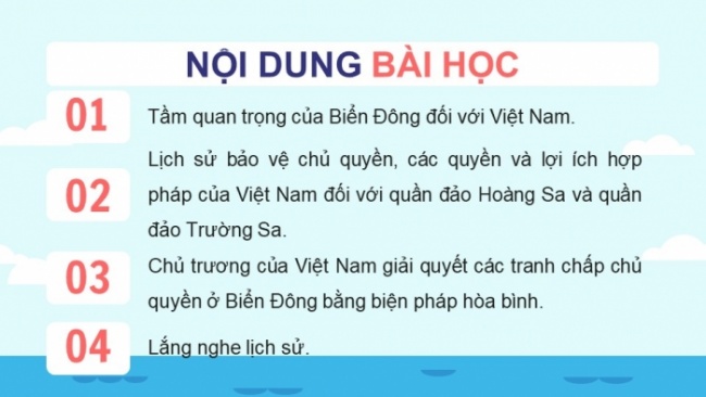 Soạn giáo án điện tử lịch sử 11 CTST Bài 13: Việt Nam và Biển Đông (Phần 3)