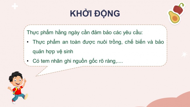 Soạn giáo án điện tử khoa học 4 KNTT Bài 26: Thực phẩm an toàn