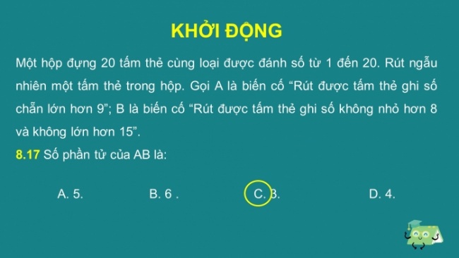 Soạn giáo án điện tử toán 11 KNTT: Bài tập cuối chương 8