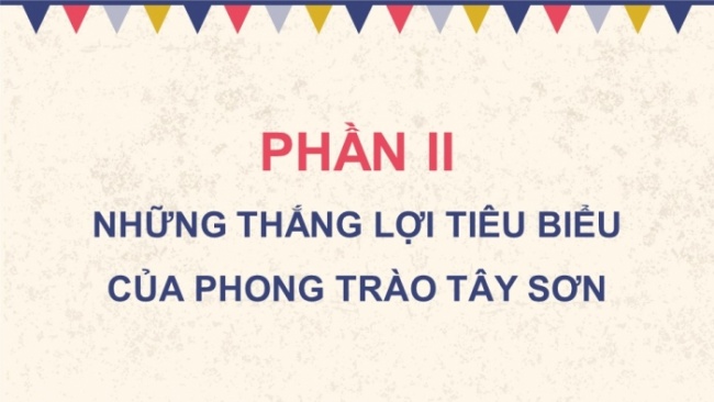 Soạn giáo án điện tử Lịch sử 8 CD Bài 7: Phong trào Tây Sơn thế kỉ XVIII (Phần 2)