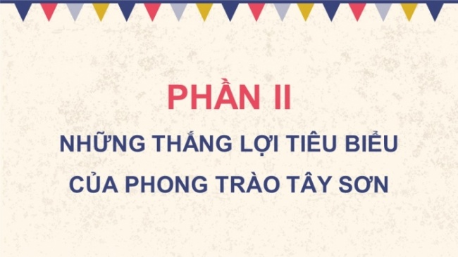 Soạn giáo án điện tử Lịch sử 8 CD Bài 7: Phong trào Tây Sơn thế kỉ XVIII (Phần 2)