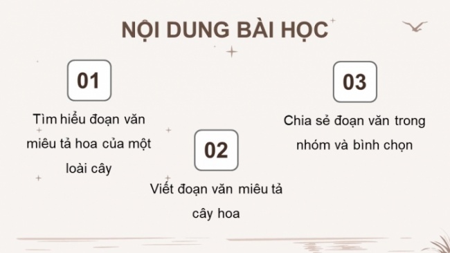 Soạn giáo án điện tử tiếng việt 4 CTST CĐ 6 Bài 3 Viết: Luyện tập viết đoạn văn cho bài văn miêu tả cây cối