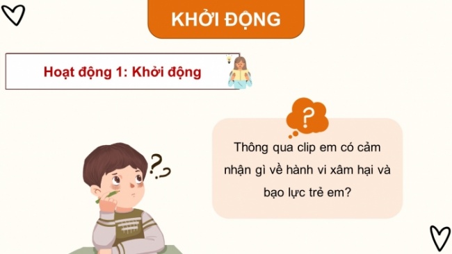 Soạn giáo án điện tử HĐTN 4 CTST bản 2 Tuần 20: HĐGDTCĐ - Nhận biết về xâm hai và hậu quả của xâm hại