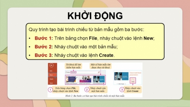 Soạn giáo án điện tử Tin học 8 CD Chủ đề E2 Bài 7: Thực hành sử dụng bản mẫu