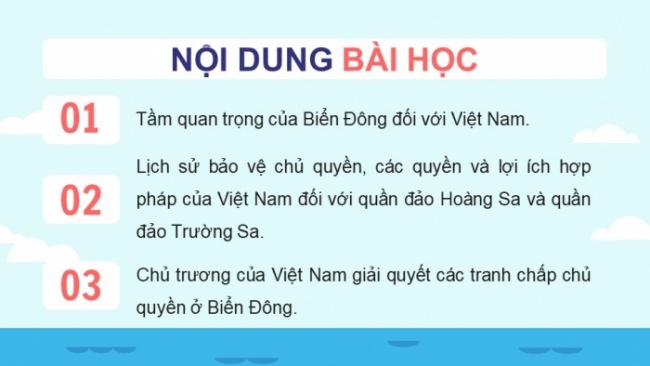 Soạn giáo án điện tử lịch sử 11 Cánh diều Bài 13: Việt Nam và Biển Đông (P3)