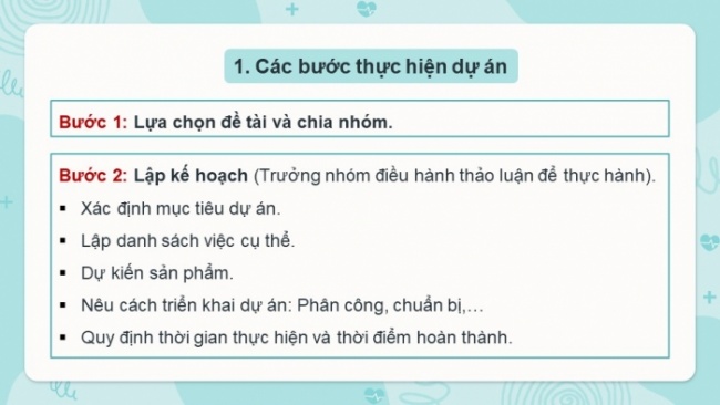 Soạn giáo án điện tử Tin học 8 CD Chủ đề E3 Bài 8: Tạo sản phẩm theo nhóm