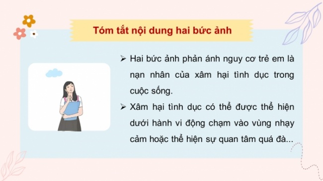 Soạn giáo án điện tử HĐTN 4 CTST bản 2 Tuần 23: HĐGDTCĐ - Nguy cơ và cách phòng tránh bị xâm hại tình dục