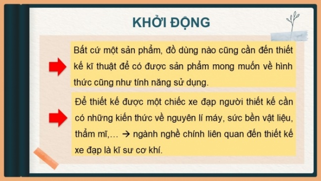 Soạn giáo án điện tử Công nghệ 8 CD Bài 16: Khái quát chung về thiết kế kĩ thuật