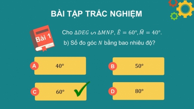 Soạn giáo án điện tử Toán 8 CD: Bài tập cuối chương 8