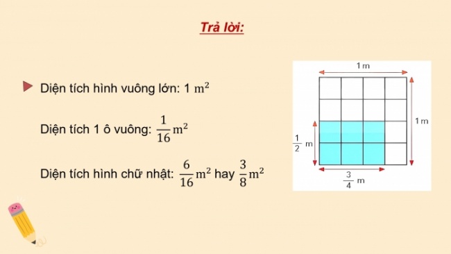 Soạn giáo án điện tử toán 4 CTST Bài 74: Phép nhân phân số