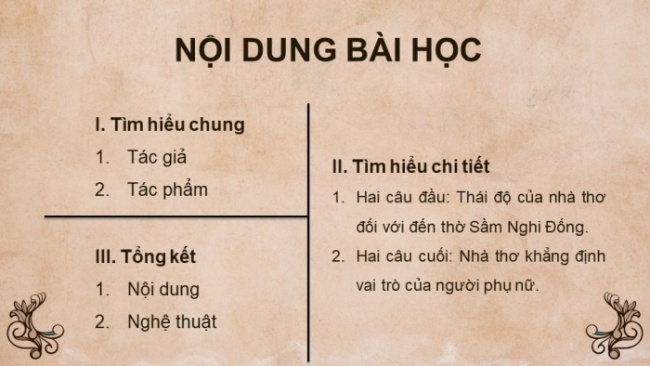 Soạn giáo án điện tử Ngữ văn 8 CTST Bài 10 Đọc 2: Đề đền Sầm Nghi Đống