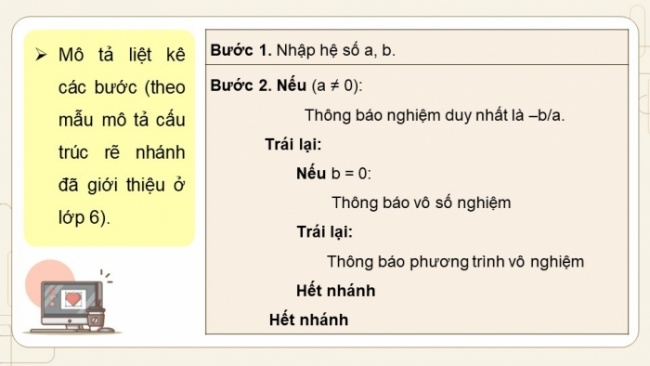 Soạn giáo án điện tử Tin học 8 CD Chủ đề F Bài 4: Thể hiện cấu trúc rẽ nhánh trong chương trình