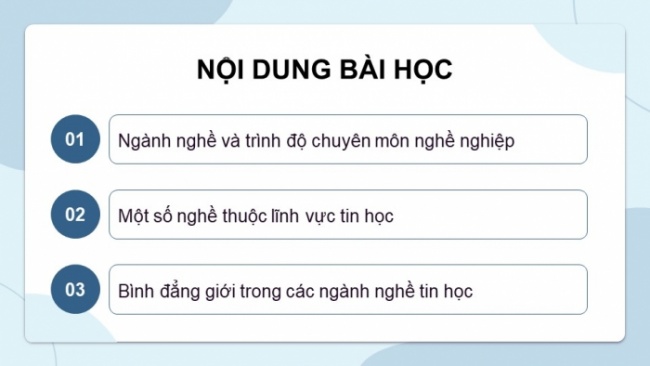 Soạn giáo án điện tử Tin học 8 CD Chủ đề G Bài 2: Tin học và các ngành nghề