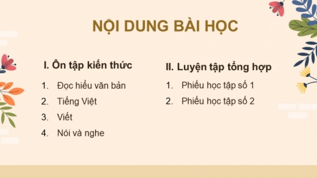 Soạn giáo án điện tử Ngữ văn 8 KNTT: Ôn tập học kì 2