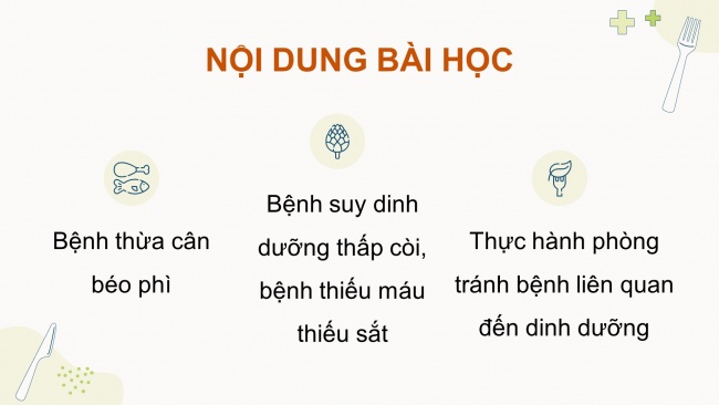 Soạn giáo án điện tử khoa học 4 KNTT Bài 25: Một số bệnh liên quan đến dinh dưỡng