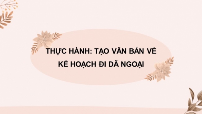 Soạn giáo án điện tử Tin học 8 CD Chủ đề E2 Bài 5: Thực hành tổng hợp