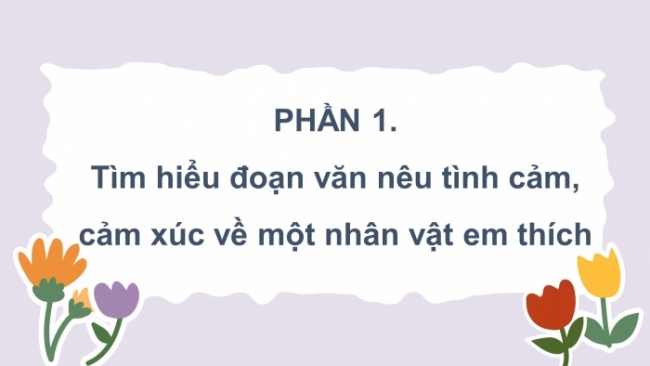 Soạn giáo án điện tử tiếng việt 4 CTST CĐ 6 Bài 5 Viết: Luyện tập viết đoạn văn nêu tình cảm cảm xúc