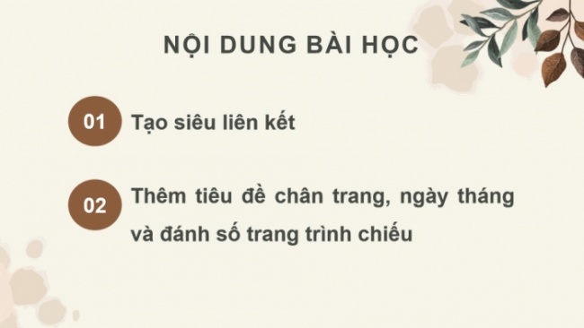 Soạn giáo án điện tử Tin học 8 CD Chủ đề E2 Bài 8: Kết nối đa phương tiện và hoàn thiện trang chiếu