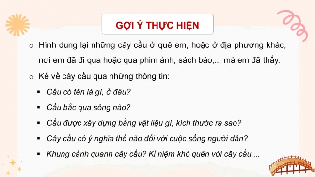 Soạn giáo án điện tử tiếng việt 4 KNTT Bài 22 Đọc: Cái cầu