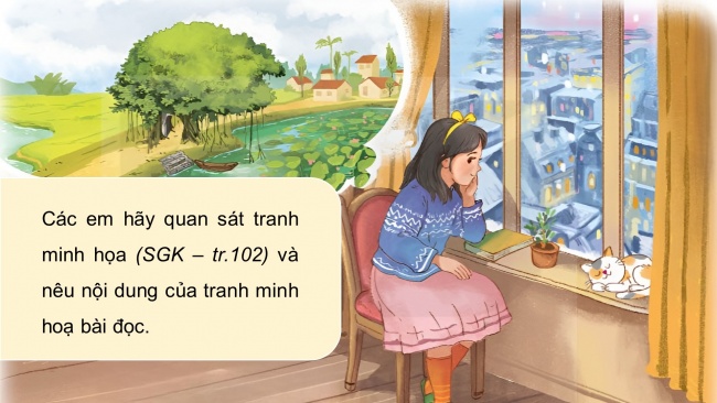 Soạn giáo án điện tử tiếng việt 4 KNTT Bài 24 Đọc: Quê ngoại