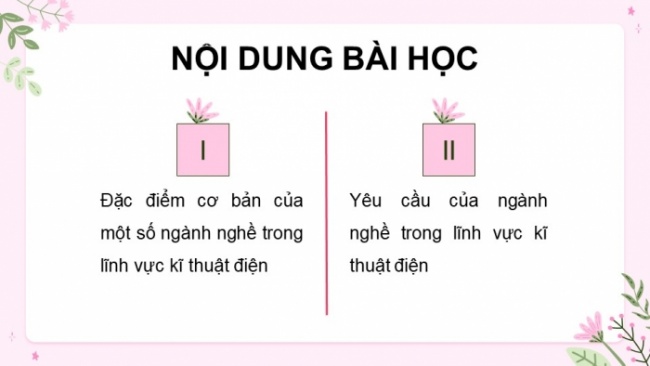 Soạn giáo án điện tử Công nghệ 8 CD Bài 15: Một số ngành nghề kĩ thuật điện phổ biến