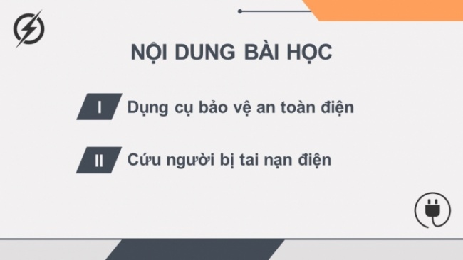 Soạn giáo án điện tử Công nghệ 8 CD Bài 11: Dụng cụ bảo vệ an toàn điện và cách sơ cứu người bị tai nạn điện