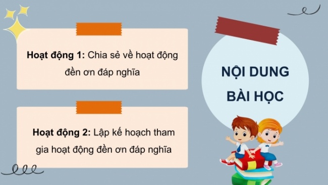 Soạn giáo án điện tử HĐTN 4 CTST bản 2 Tuần 15: HĐGDTCĐ - Hoạt động đền ơn đáp nghĩa tại địa phương