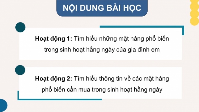 Soạn giáo án điện tử HĐTN 4 CTST bản 2 Tuần 17: HĐGDTCĐ - So sánh giá của các mặt hàng phổ biến