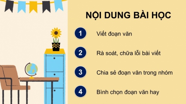 Soạn giáo án điện tử tiếng việt 4 CTST CĐ 4 Bài 5 Viết: Luyện tập viết đoạn văn nêu tình cảm, cảm xúc