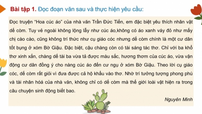 Soạn giáo án điện tử tiếng việt 4 CTST CĐ 6 Bài 5 Viết: Luyện tập viết đoạn văn nêu tình cảm cảm xúc