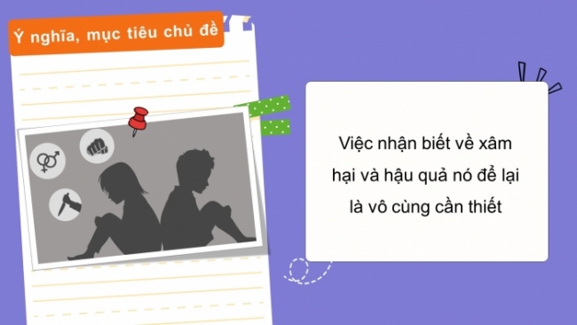 Soạn giáo án điện tử HĐTN 4 CTST bản 2 Tuần 20: HĐGDTCĐ - Nhận biết về xâm hai và hậu quả của xâm hại